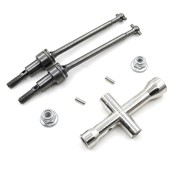 Front Cvd Drive Shaft Set for Scy 1/16 Brush Rc Car Upgrades Parts