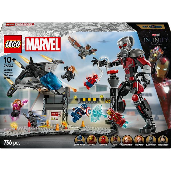 LEGO® Marvel Captain America: Civil War Action Battle Buildable Playset 76314