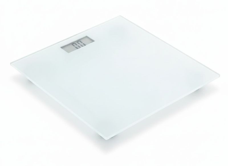 My Glass Square Electronic Bathroom Digital Scale - 150kg Capacity, Sleek