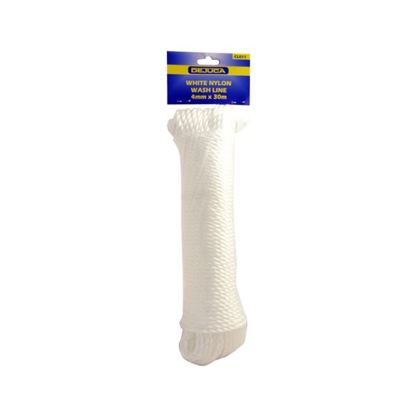 Dejuca - Wash Line - White - 4mm X 30m - (hank) - 2 Pack
