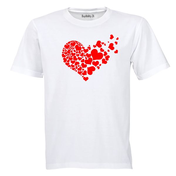 Valentine Hearts - Adults - T-Shirt