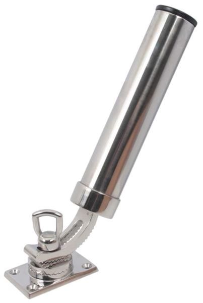 Marine Fishing Rod Holder (Stamped Triangle) - 316 Stainless Steel
