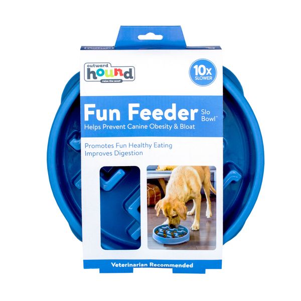 Outward Hound - Fun Feeder (Notch Blue)