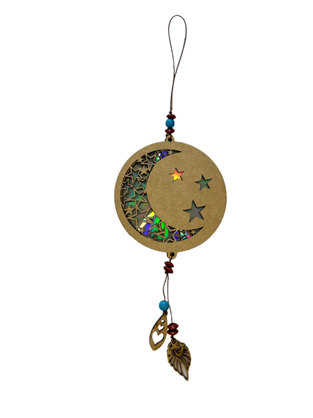 Rainbow Suncatcher - Moon &amp; Stars