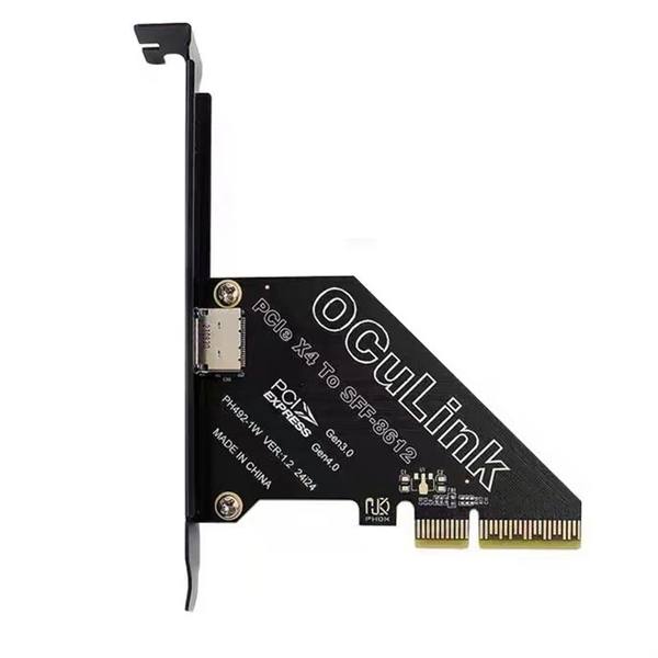 Pcie 4 0 X4 To Oculink Sff8611/8612 Expansion Card For Win/Linux