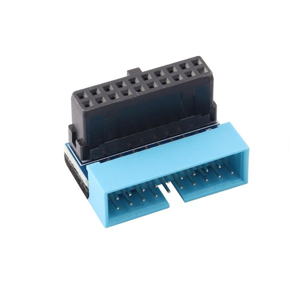 USB 3.0 19Pin/20Pin Extension Adapter for Motherboard, 90 Degree A
