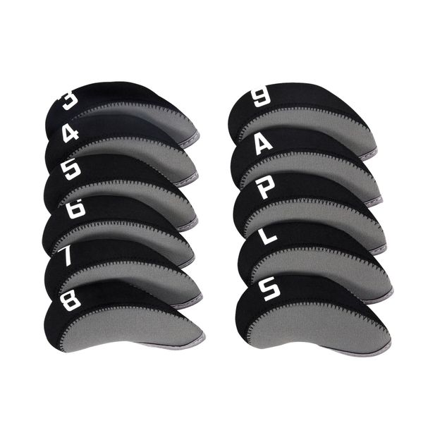 Golf 11pcs/Set Neoprene Iron Headcover Set with Large No.