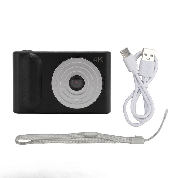 48MP 4K Pocket Camera - 16X Zoom, 2.4" TFT Black