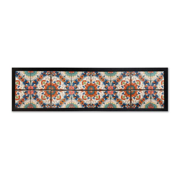 Hypnotic Flower Tiles Bar Mat
