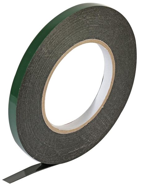 Pro Power (ADSFT9X10) Foam Tape, Double Sided, Acrylic, Black, 9 mm x 10 m