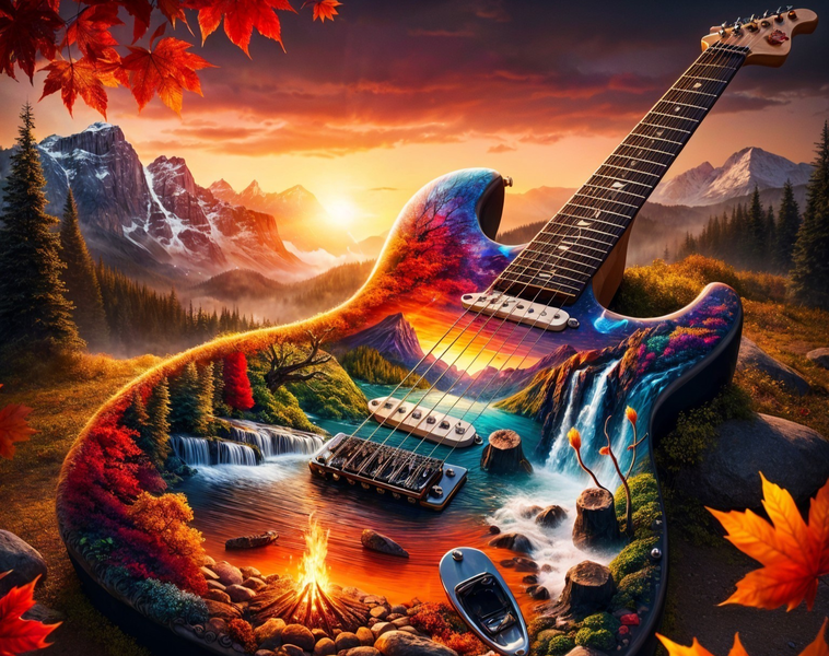 Modern Canvas Wall Art Home Decor - Colourful Melody