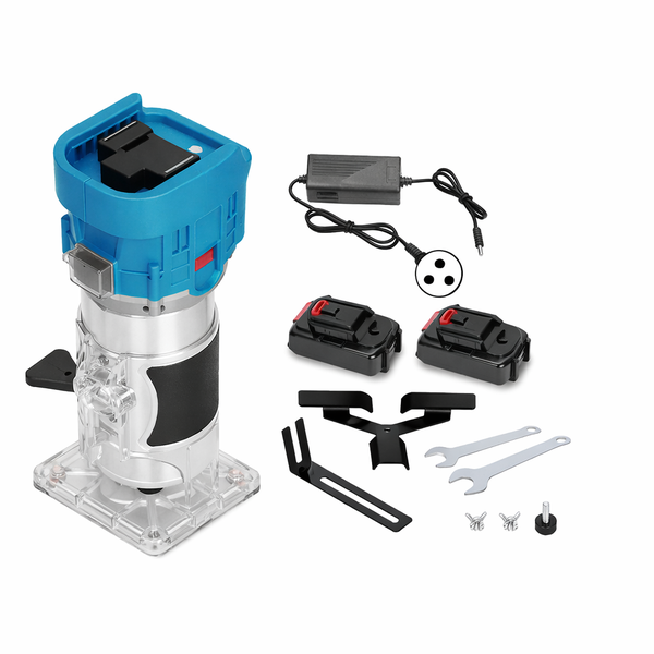 20V Trim Router - Woodworking, 2 Batteries, Load Shedding Ready