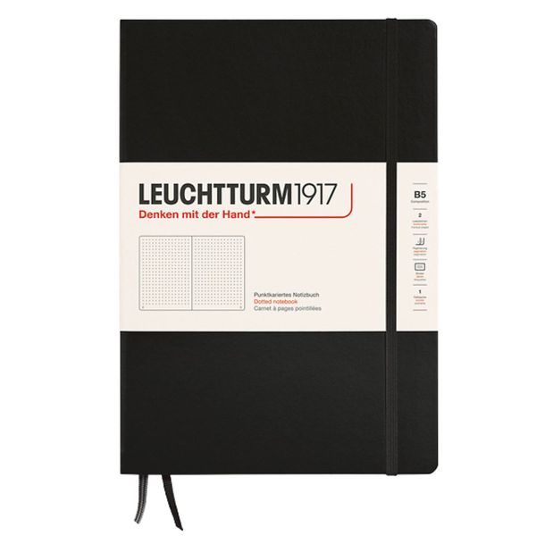 Leuchtturm Notebook Composition B5 Hardcover 219 Numbered Pages Dotted