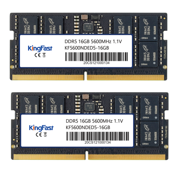 Kingfast 32GB DDR5 5600MHz SO-DIMM Laptop RAM Combo (2 x 16GB DDR5 5600)