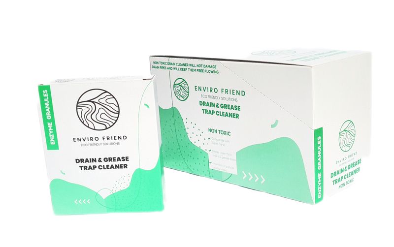 Enviro-Friend Drain &amp; Grease Trap Cleaner - 10 x 100g