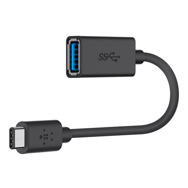 Belkin 3.0 USB-C to USB-A Adapter -14cm Black