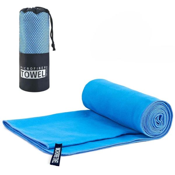 Quick Dry Microfiber Fitness Towel with Carry Bag for Gym &amp; Swimming