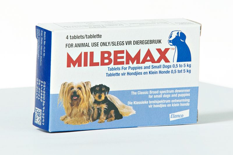 Milbemax Classic Broad Spectrum Dewormer For Dogs Under 5kg - 4 Tablets