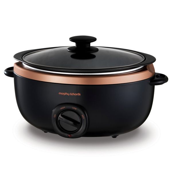 Morphy Richards Slow Cooker Rose Gold 6.5L 163W "Sear and Stew