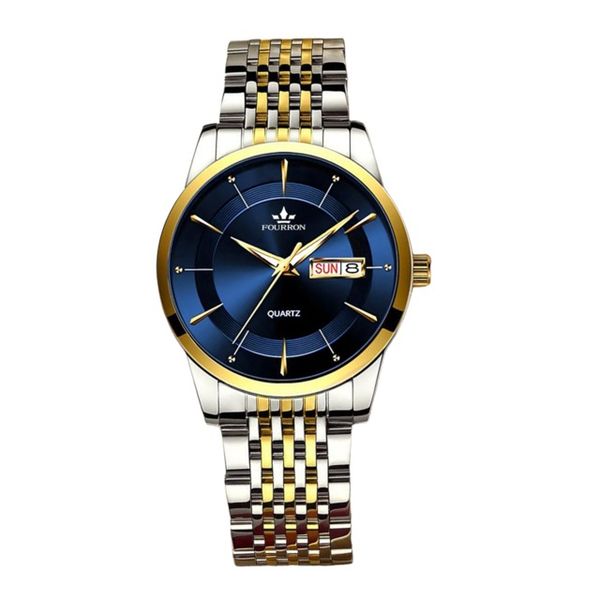 Men Business Calendar Stainless Steel Strap Quartz Fashion Men'S Wristwatch