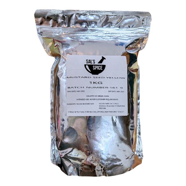 Sal's Spice Mustard Seeds Yellow - 1kg