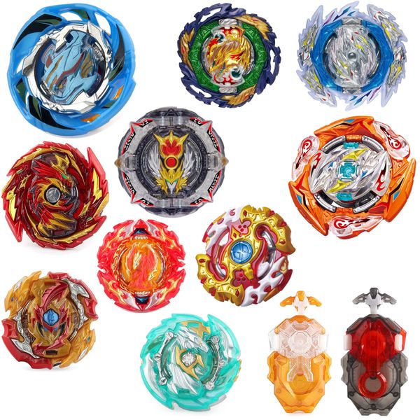 12 Piece Battle Bey Top Gyro Toy Set With 10 Beys&amp; 2 Launchers