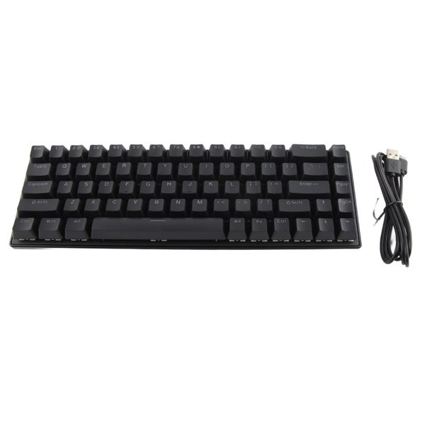 68 Key RGB Keyboard Blue Switch, Compact, Black