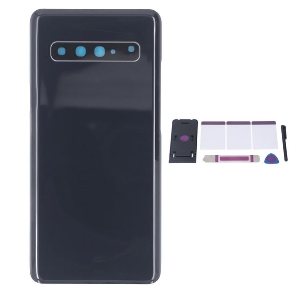 S10 5G Back Glass Black w/Stylus