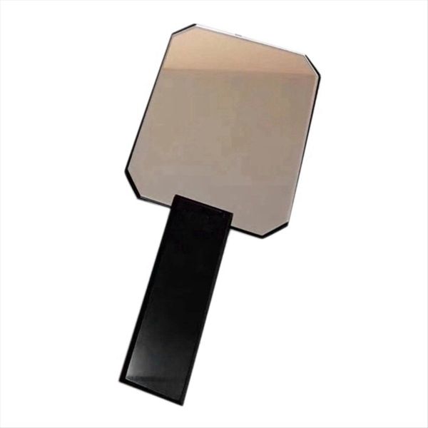 Handheld Cosmetic Mirror Professional Salon Barbers Mirror Black