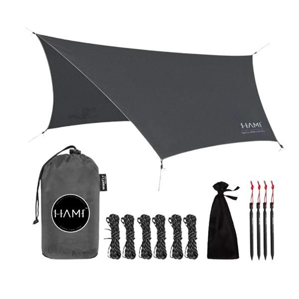 HAMI EcoTarp 3.6m x 2.9m - Lightweight Eco-Friendly Outdoor Camping Tarp