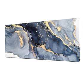 Upgraded Large Size Anti-Slip Ink Blue Marble Gaming Mouse Pad Office ...