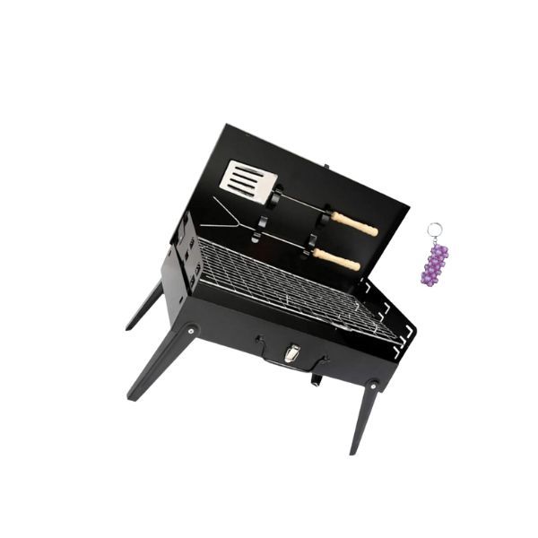 1015 Portable Folding Grill BBQ Camping Braai Stand And Keyholders