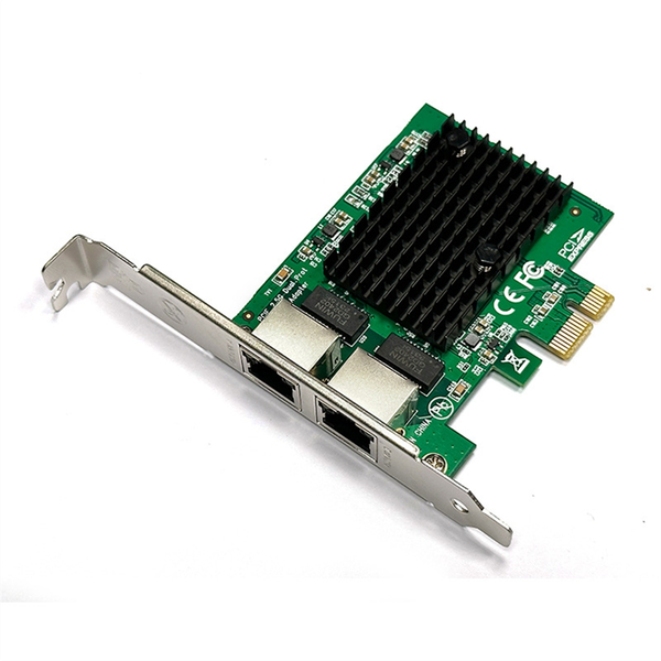 2 Port 2.5G PCIe Network Card Gigabit Ethernet Adapter for Desktop PC