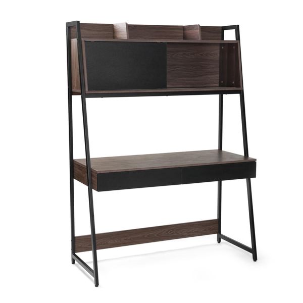 Writing Desk With Drawer &amp; Top Shelves