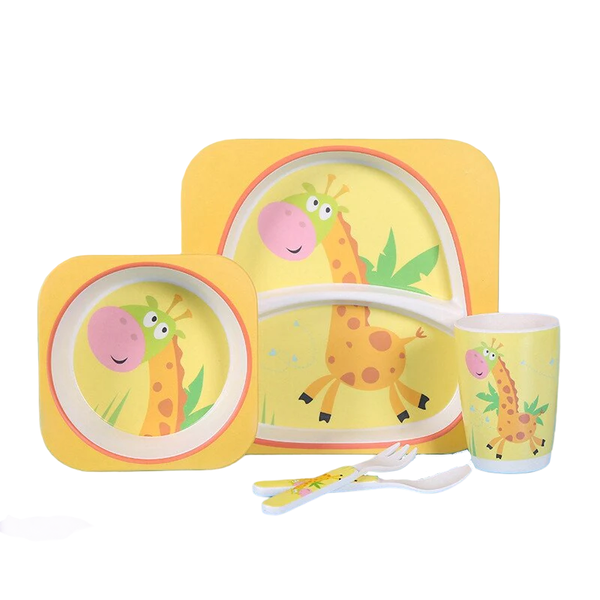 Kids Giraffe Dinner Set - 5 Pieces