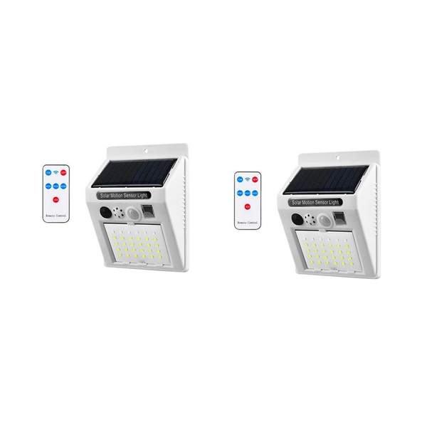 Set of 2 Outdoor Waterproof Remote-Controlled Alarm Light