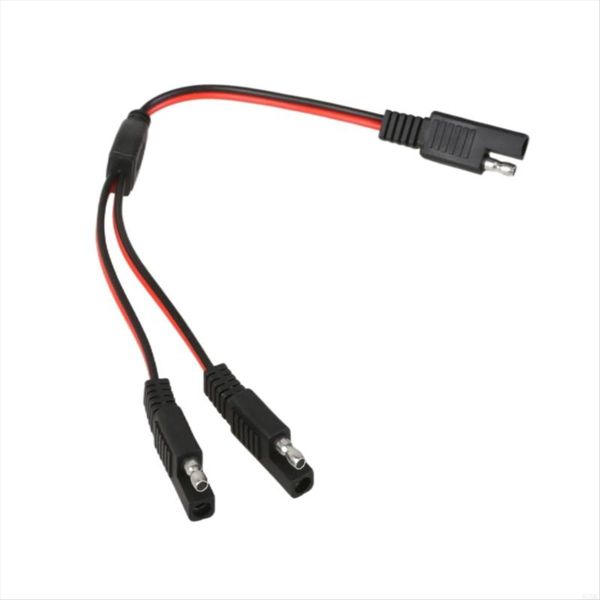 92MC 18AWG SAE Y Splitter Cable SAE 1 to 2 Charging Power Automotive Connec