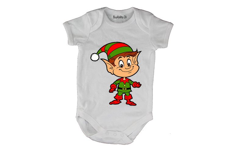 Christmas Elf - Short Sleeve - Baby Grow