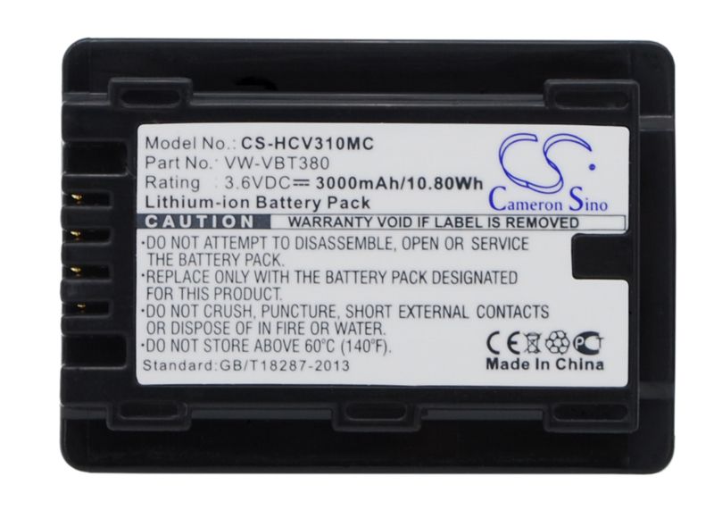 PANASONIC HC-250EB Camera Battery/3000mAh