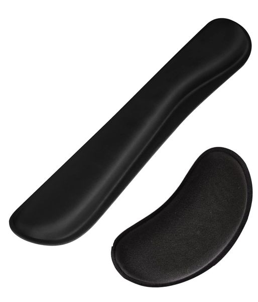 Wrist Rest Support for Mouse Pad &amp; Keyboard Set, Gel Memory Foam Wrist Pad