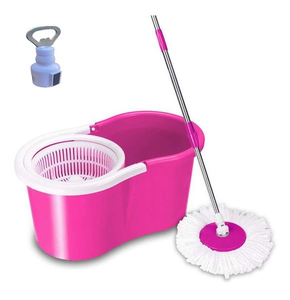 360 Rotating Mop With Bucket Set And Bottle Opener
