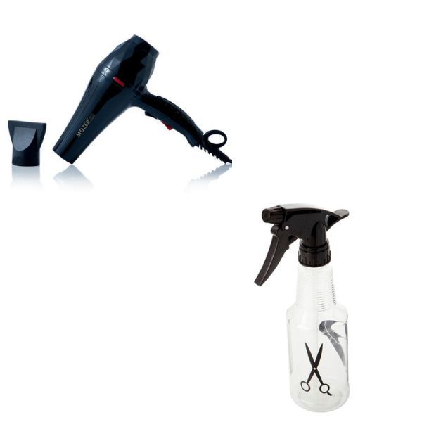 Professional Mozer Hairdryer &amp; Lucky Spray Bottle