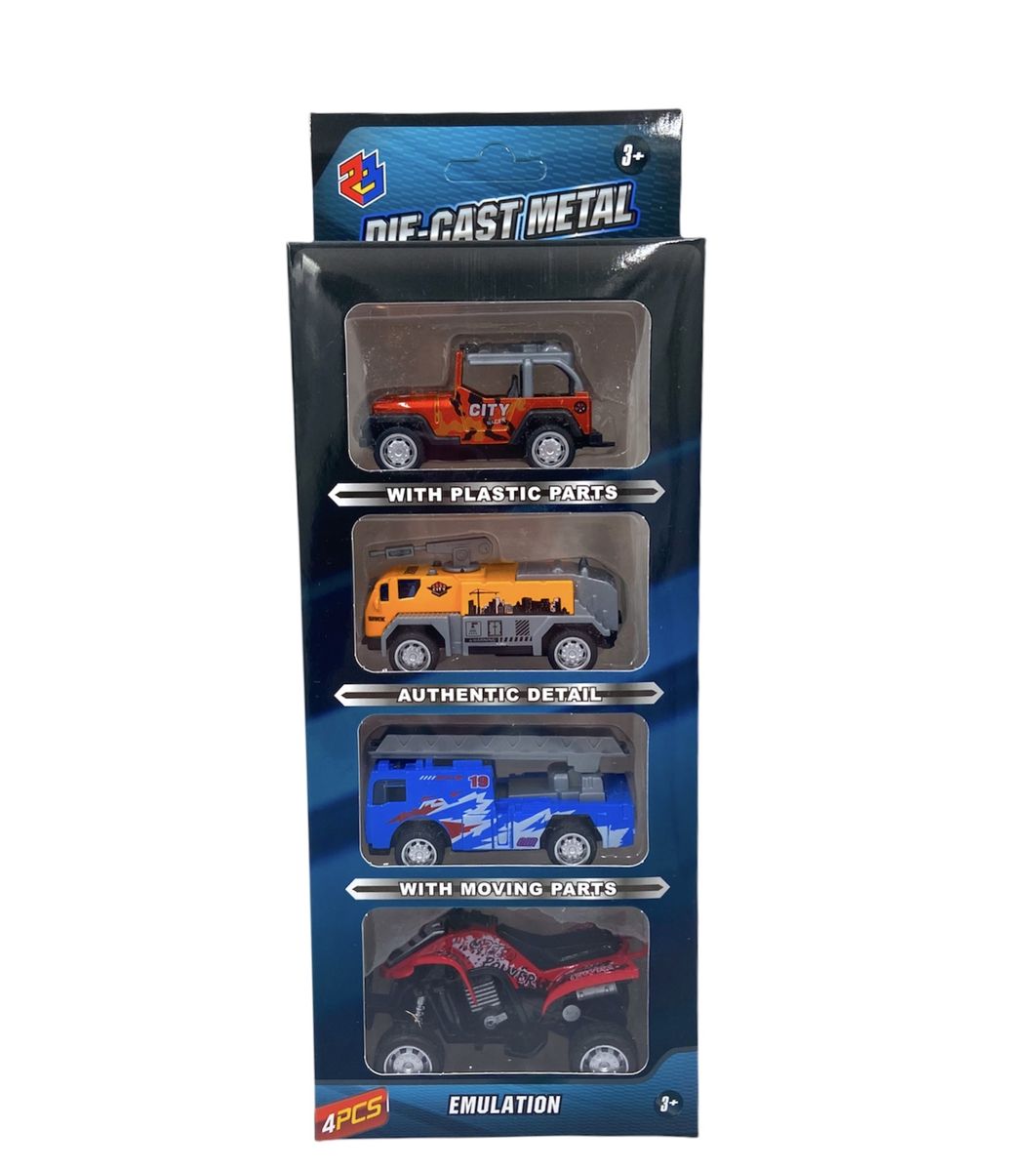 Die Cast Metal Toy Car Set 4 Piece Shop Today. Get it Tomorrow