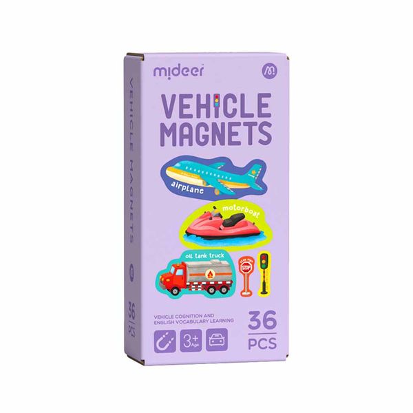 Mideer Vehicle Magnet Set: 36 Pieces