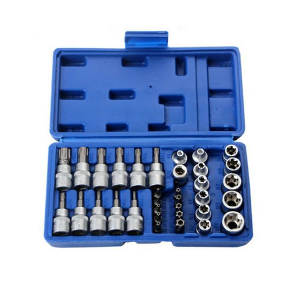 34 Pieces Impact Socket Set For Machine Motor Auto Repair Tool Set-LDP-0002