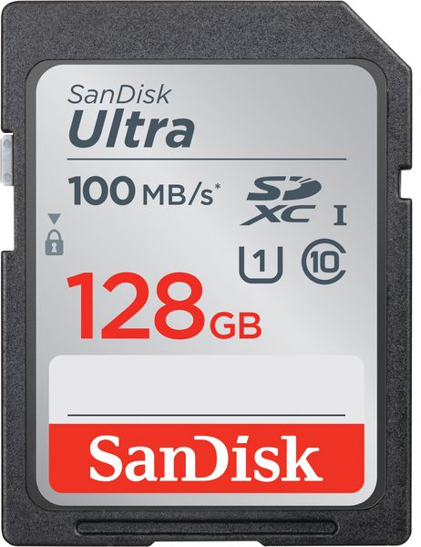 SanDisk 128GB 100MB/s Ultra SDXC Memory Card C10 UHS-I