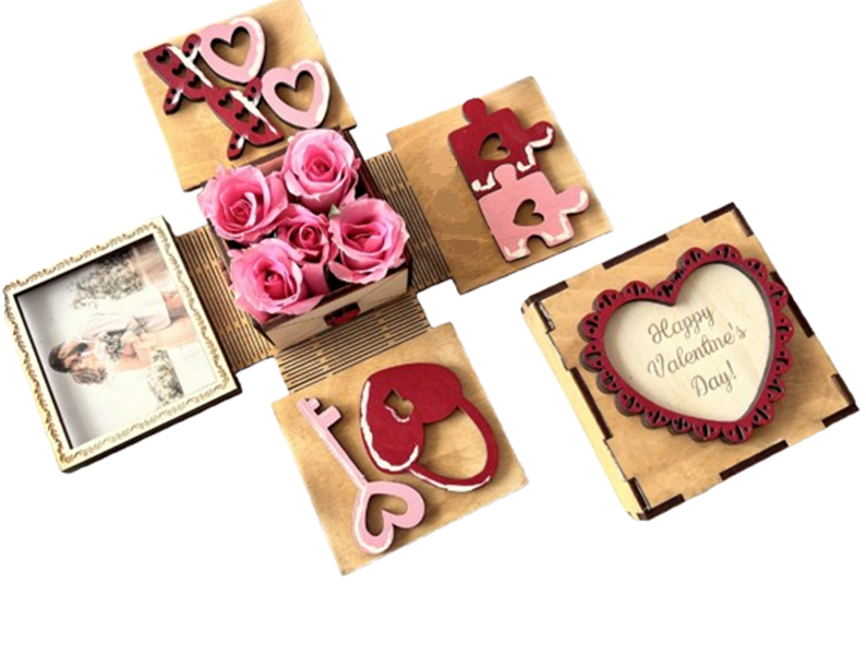 Valentines Exploding Box