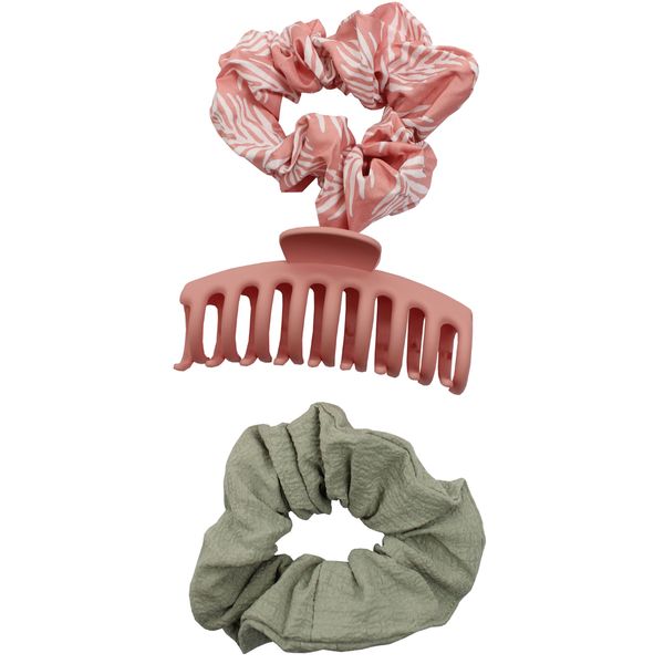 Purple &amp; Prose - Ladies Scrunchies and Clip - Combo of 3