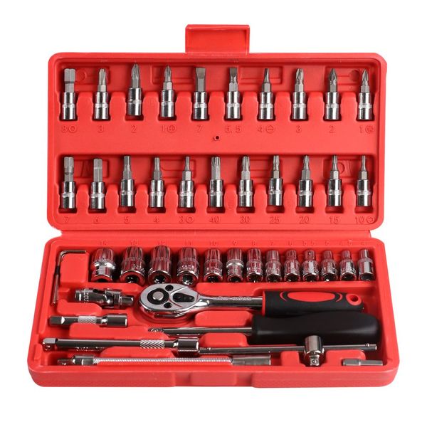 Dekton 46 Piece 1/4" Drive Socket Set