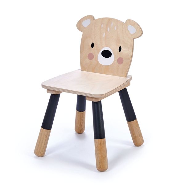 Tender Leaf Wooden Forest Bear Chair